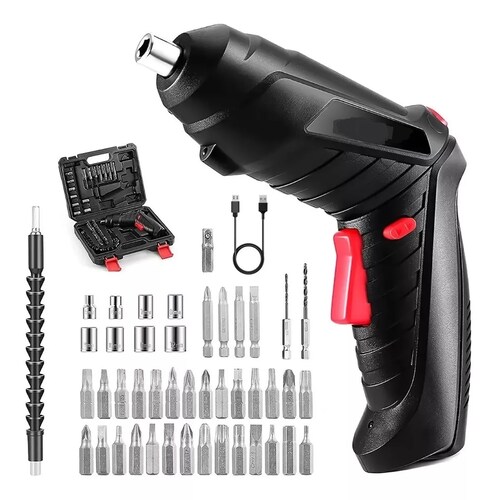 Destornillador Eléctrico Taladro Inalámbrico 3.6v, 47pcs