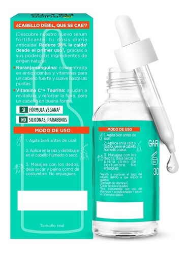 Sérum Capilar Fortificante Garnier Fructis Stop Caída 30 Ml