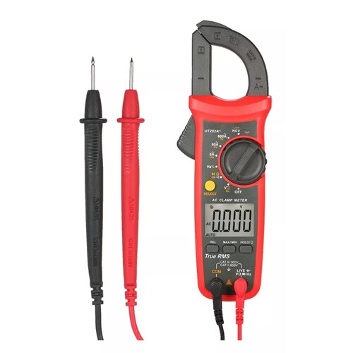 Kit Voltimetro Amperimetro Digital rojo