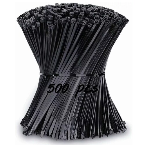 Kit 500 Pzs Cinchos Plástico 18lb Bridas De Nailon Anti-uv 20cm
