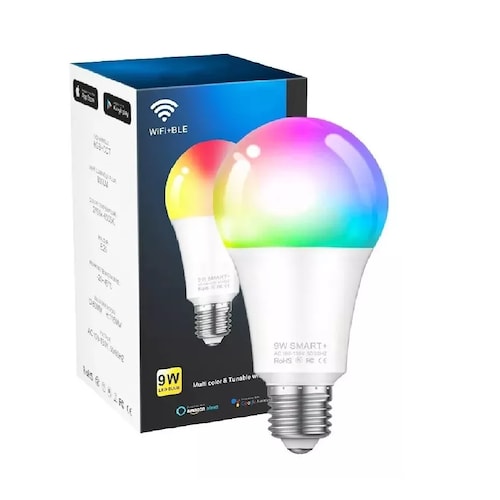 Foco Led Bombillas Wifi Para Alexa Lampara Bombilla Foco Inteligente Compatible Con Google Siri Alexa 60W  PCS