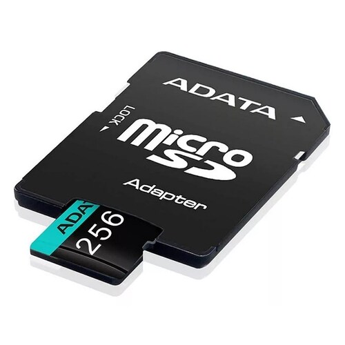 Tarjeta de memoria Adata AUSDX256GUI3V30SA2-RA1  Premier Pro con adaptador SD 256GB