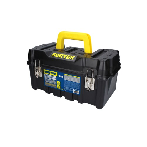 Caja Porta Herramientas Plástico Broches Metálicos Surtek