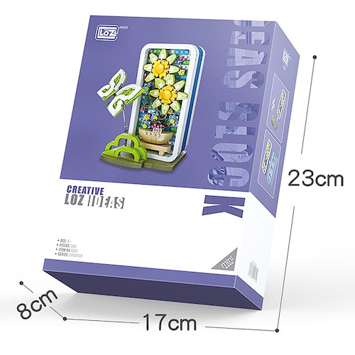 Mini Bloques De Consstrucción Joyero Flor De Mariposa Loz.