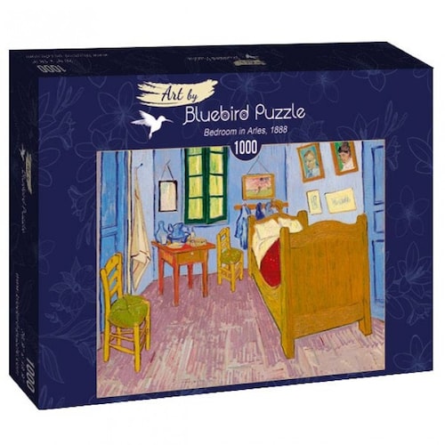 Rompecabezas Bedroom in Arles 1888 Van Gogh Bluebird 1000 pz