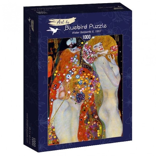 Rompecabezas Water Serpents II 1907 Klimt Bluebird 1000 pz
