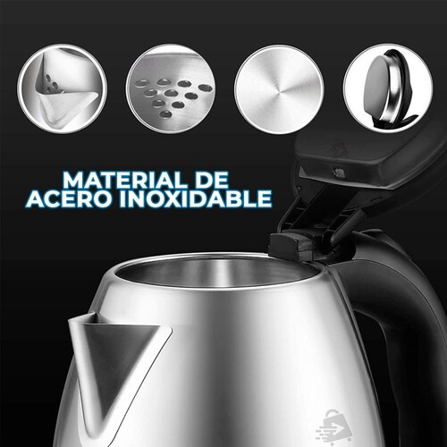 Jarra Tetera Cafetera Eléctrica 2L Calienta Agua Rapido.