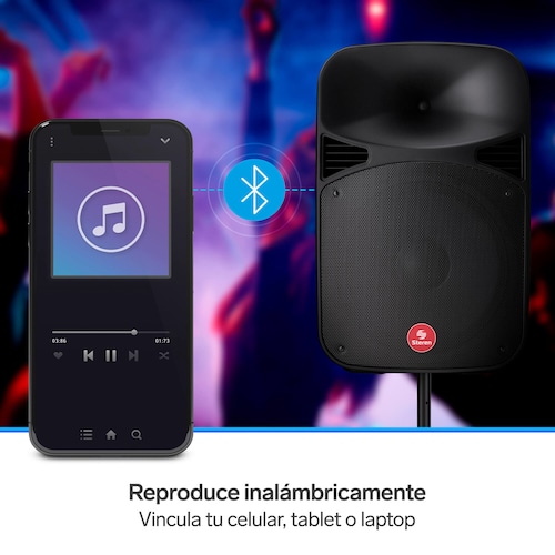 Bafle Profesional Bluetooth De 15 , 2800 W Pmpo BAF-1545BT 