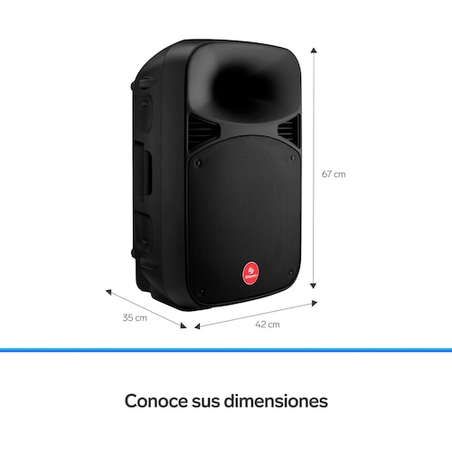 Bafle Profesional Bluetooth De 15 , 2800 W Pmpo BAF-1545BT 