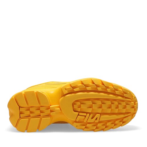 Tenis Fila Disruptor II Amarillo de Dama Original.