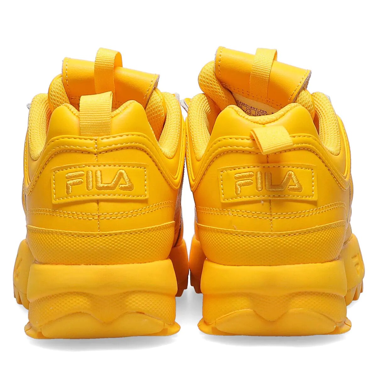 Tenis Fila Disruptor II Amarillo de Dama Original