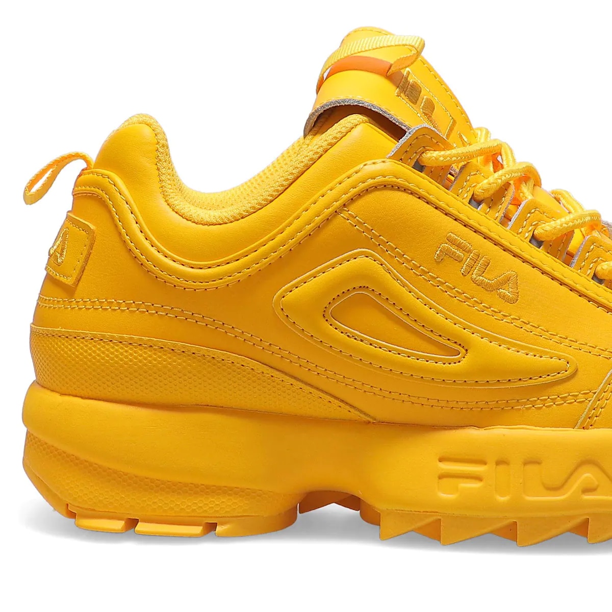 Tenis Fila Disruptor II Amarillo de Dama Original