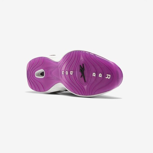 Tenis Reebok Question Mid Allen Iverson Negro Morado de Caballero Original.