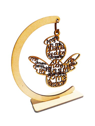 Recuerdo de Ángel De La Guarda Colgante de 30cm con 10 Piezas