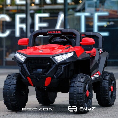 Montable eléctrico con control remoto con luces pro series BCX5 Rojo Beckon Eniz