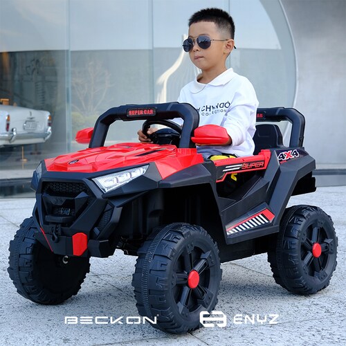 Montable eléctrico con control remoto con luces pro series BCX5 Rojo Beckon Eniz