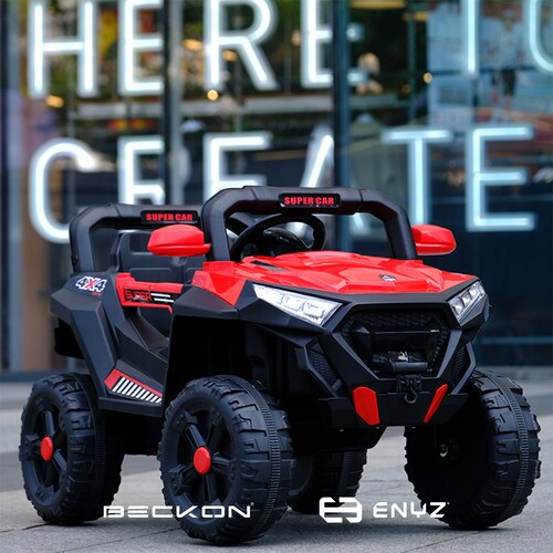 Montable eléctrico con control remoto con luces pro series BCX5 Rojo Beckon Eniz