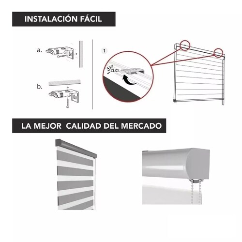 Persiana Sheer Elegance Enrollable 140 X 220 Hecha En México