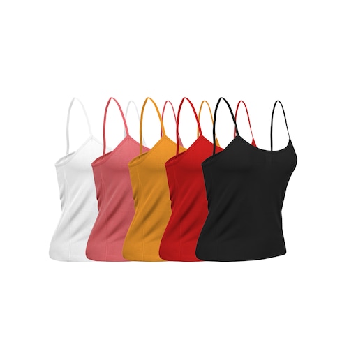 Paquete de 4 camisetas de tirantes Active Basic para mujer, S