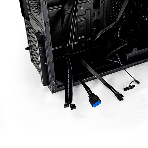 Gabinete Yeyian Stahl 900 ATX, sin Fuente, Negro.