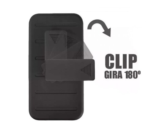 Funda Protector Uso Rudo con Clip más Mica de Cristal Gratis para Motorola G6 Play Color Negro