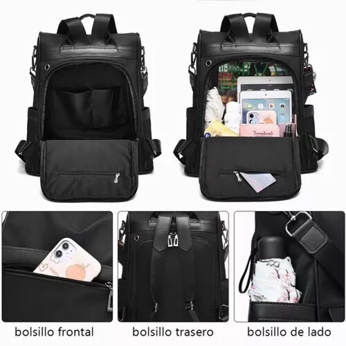 Mochila Mujer Moda Impermeable Antirrobo Bolsa Para Mujer.