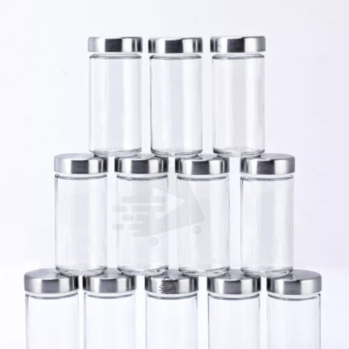 Organizador Especiero De Acero Inoxidable Con 16 Frascos de Vidrio .
