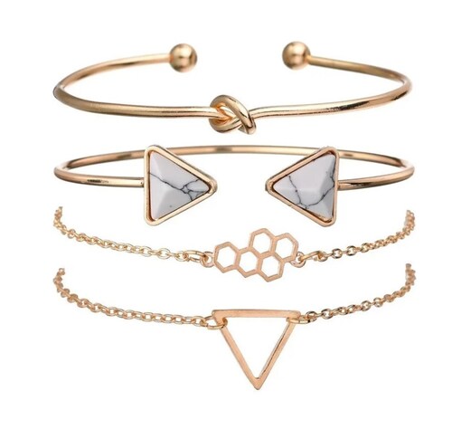 Pulseras FUNBU Boho Multicapa Niñas 4pc