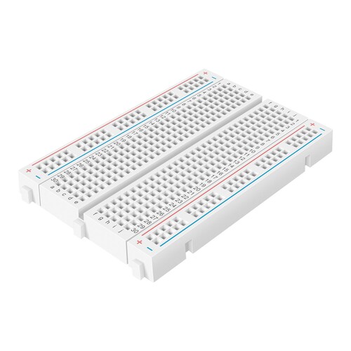 Mini protoboard de ensamble a presión, 1 bloque y 2 tiras 