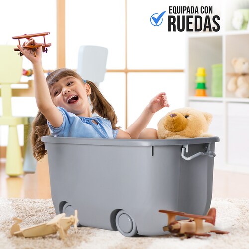 AGBOX Cajas Organizadoras De Plástico Con Ruedas 3 Niveles AG-CAJURG3