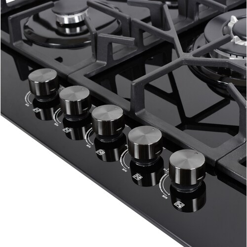 Parrilla Empotrable A Gas Supra SENZA  76cm De Cristal 5 Quemadores