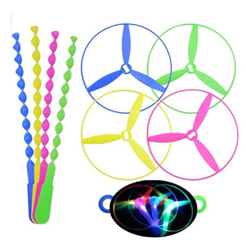 10 Hélice Con Luz Juguete Económico Piñata Fiesta Cumple