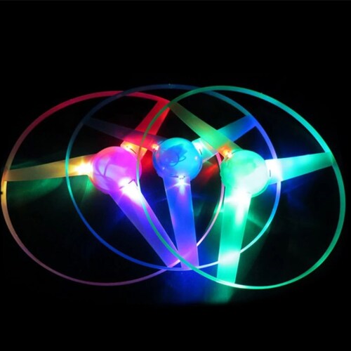 10 Hélice Con Luz Juguete Económico Piñata Fiesta Cumple