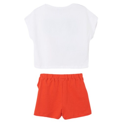 Conjunto camiseta y short felpa marca Mayoral para chica