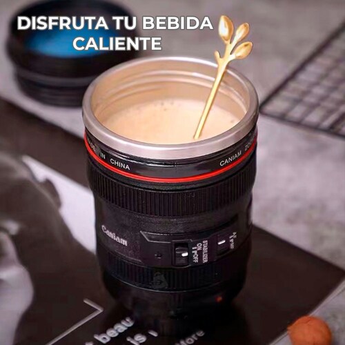 Termo En Forma De Lente De Cámara.
