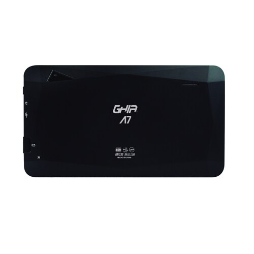 Tablet ghia a7 wifi a133 quadcore wifi bt 1gb 16gb 0.3mp 2mp 2100mah android 11 go edición negra