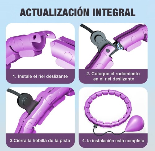 Aro FUNBU Hula Hula Hoop Para Ejercitar Abdominales Y Cintura