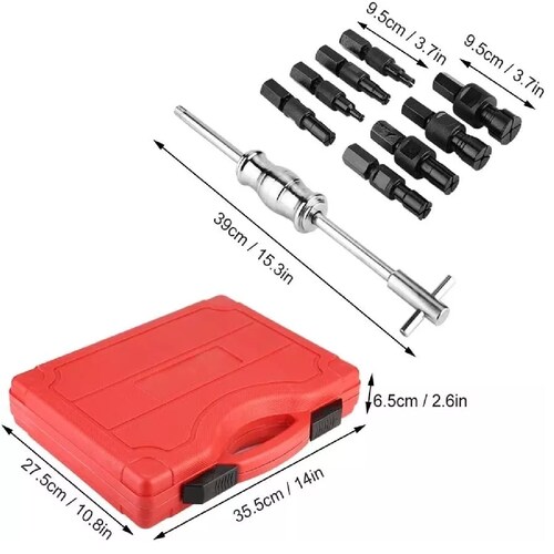 Set 9 Extractores De Baleros Y Retenes Internos 8-32mm