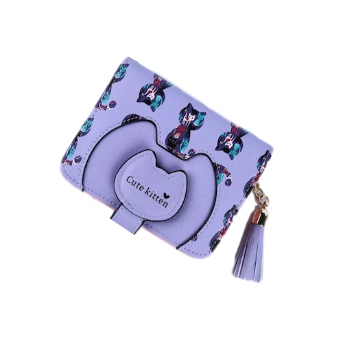 Cartera Kawaii, Tarjetero y Monedero Cute Gatitos