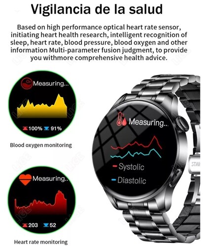 Reloj Inteligente Bluetooth Responde Y Hace Llamadas Ip67 A