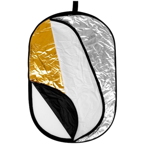 Disco Reflector Plegables 5 En 1, Juego de 5 rebotadores de luz plegables de 120x180cm