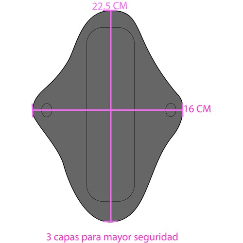 Toallas sanitarias femeninas de tela nocturnas y regulares ecobaby original
