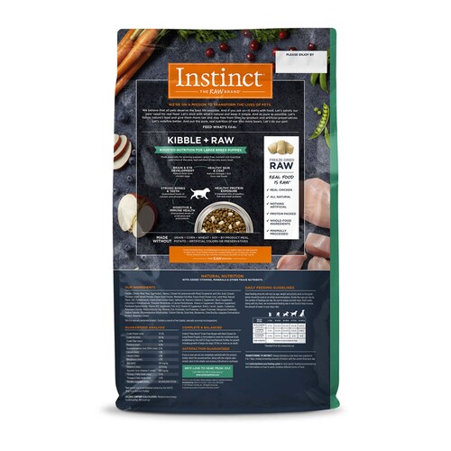 Instinct Raw Boost  Grain Free Alimento para Perro Cachorro (Puppy) de Razas Grandes con Carne de Pollo 9kg