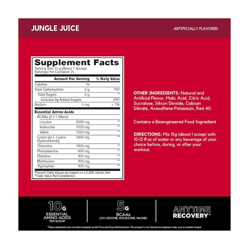 Aminoacidos BSN Amino X Eaas 375g 25 Serv. - Fresa