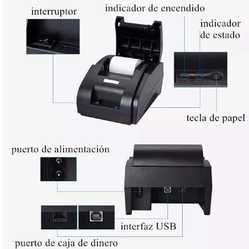 Impresora Termica Pos Usb 58mm Xp-58iih Impresoras Recibos.