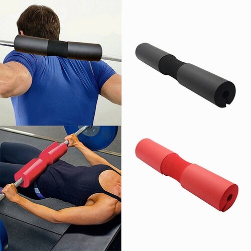 Cojin Protector De Cuello Para Barra Olimpica Gym color rojo FUNBU