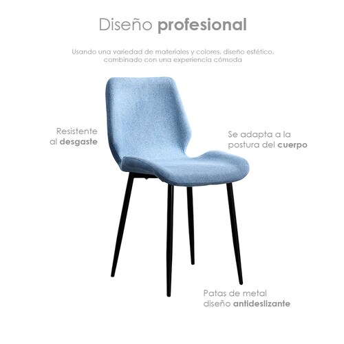 Silla de comedor estilo nordico Berlin moderno minimalista