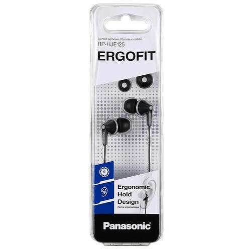 Audífonos In-Ear Panasonic Ergofit RP-HJE125 Negro