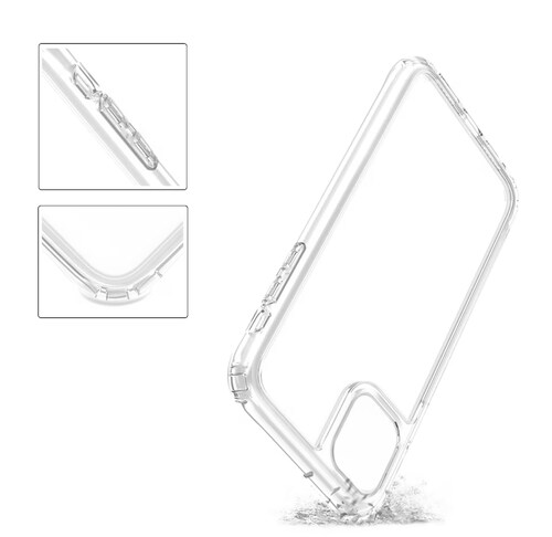 Funda Acrigel Transparente con Esquinas Reforzadas más Mica de Cristal Gratis para Samsung A12