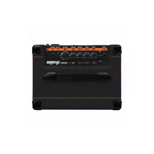 Amplificador Orange Crush Bass de 25W P/Bajo Eléctrico Negro 